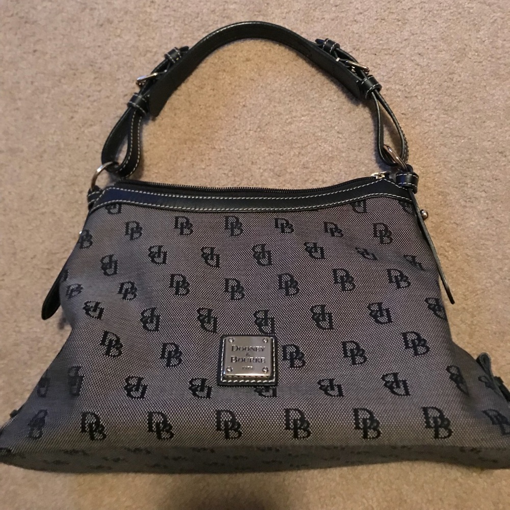 Dooney & Bourke Signature Logo Hobo Purse